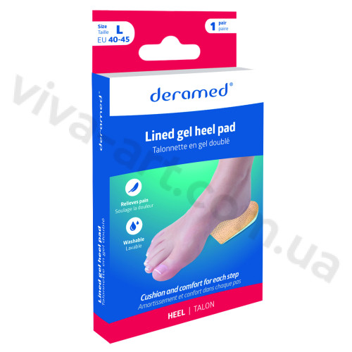 Подпяточник гелевый покрыт кожей, удобен для усталых ног, размер на выбор, пара.